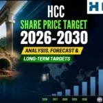HCC Share Price Target 2026-2030 featured image showing infrastructure projects, bridges, dam construction.